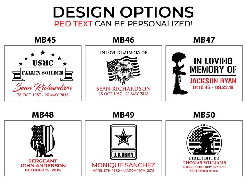 Fallen Soldier Memorial Box, Custom Memorial Gift, Military Memorial, Police Memorial, End of Watch, First Responder, Army Memory Box. #Memory Box #CustomWoodBox -ADD PERSONALIZATION IN THE NOTES to the seller when you checkout