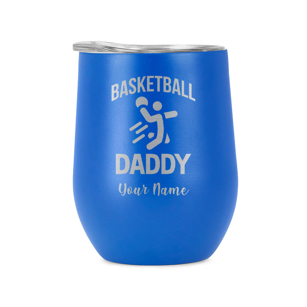 12oz Wine Tumbler for Basketball