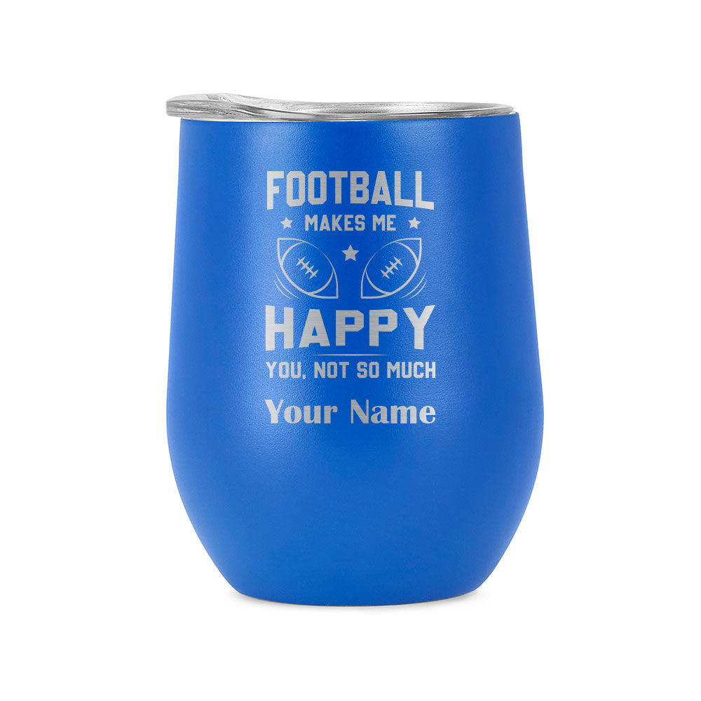 12oz Wine Tumbler for Football