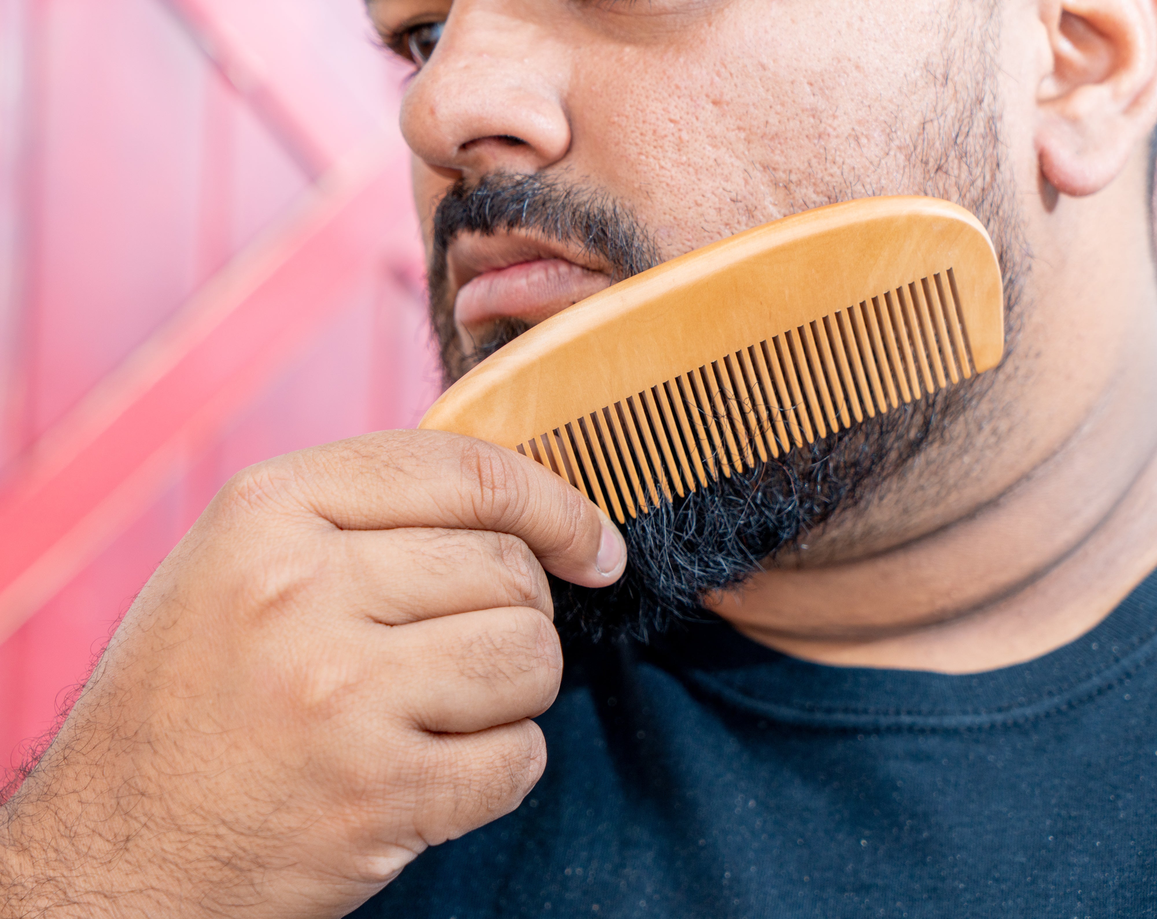 One-Sided Wooden Comb for Housewarming