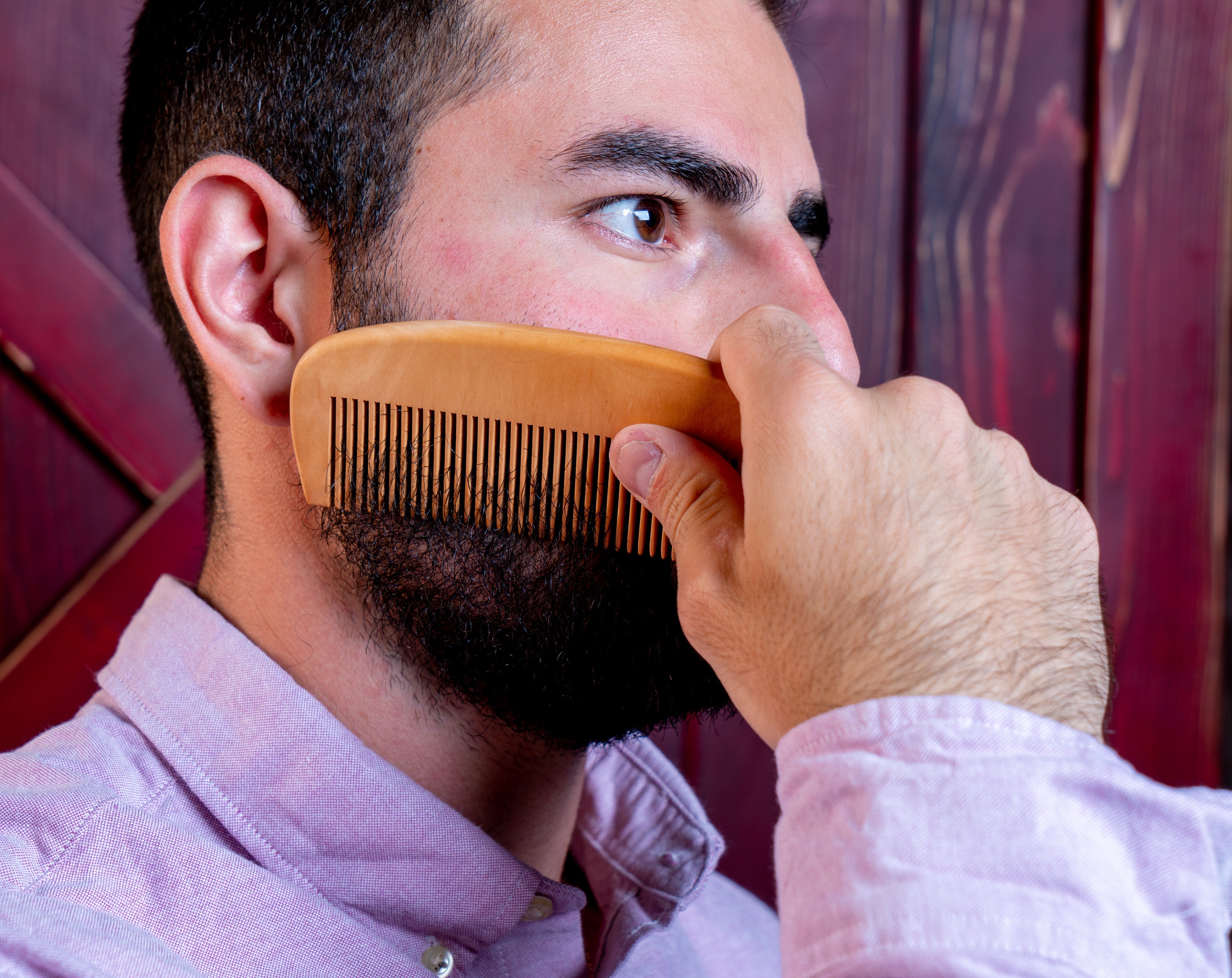 One-Sided Wooden Comb for Housewarming