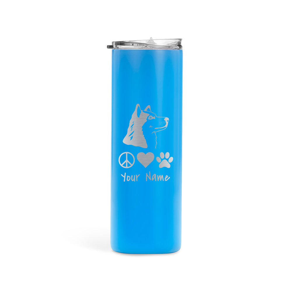 20oz Skinny Tumbler For Dog Lover