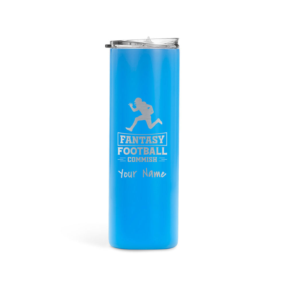 20oz Skinny Tumbler For Football