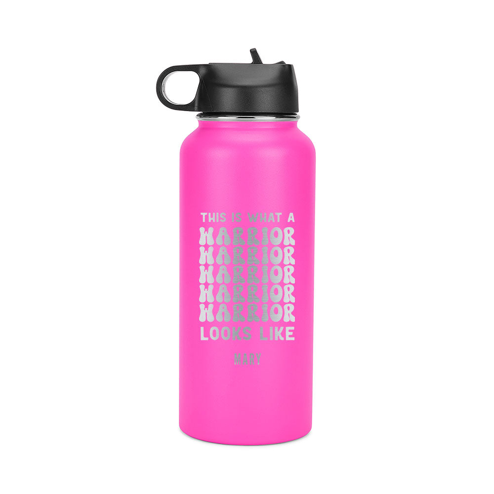 32oz Hydro Water Bottle For Breast Cancer Awareness