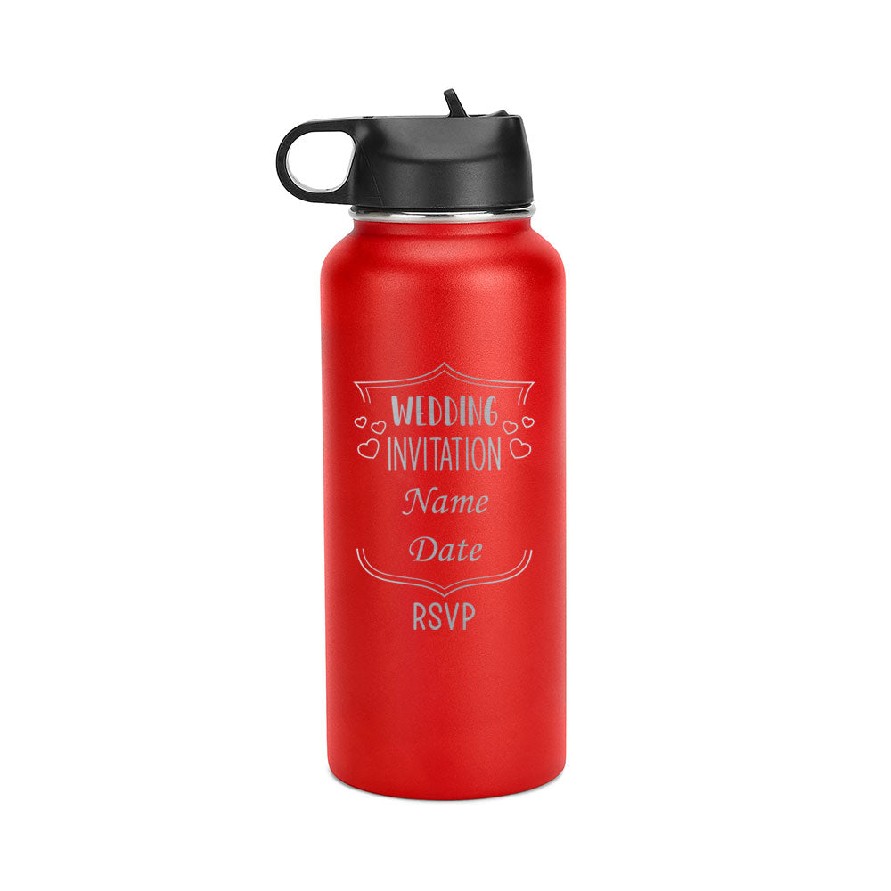 32oz Hydro Water Bottle for Wedding Celebration