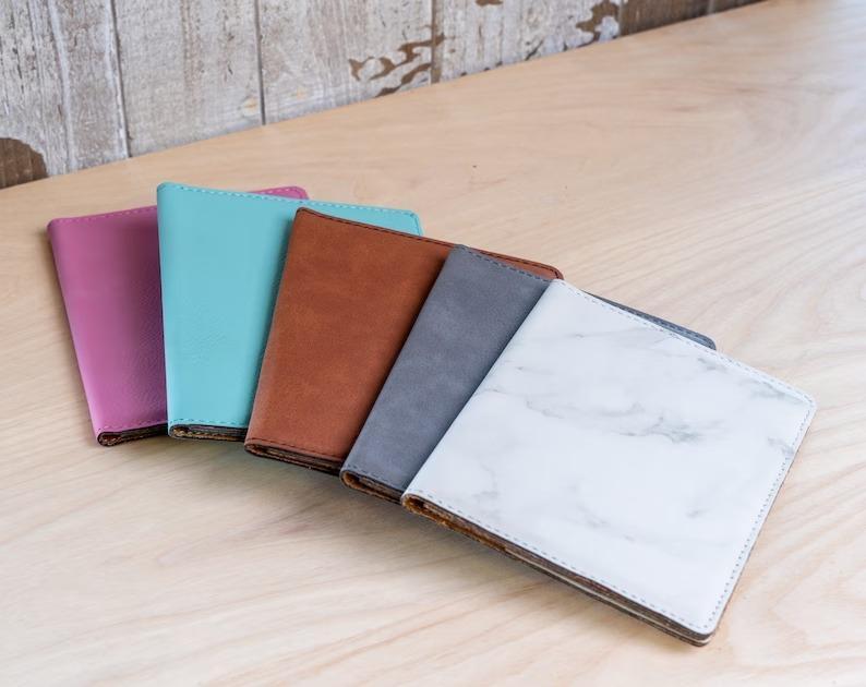Leatherette Passport Cover Gift For Her, Personalized Travel Passport Holder, Travel Gifts, Wedding Gifts, Passport Cover, Bridesmaid Gift #PassportCover #TravelAccessories #GiftsForHer -ADD PERSONALIZATION IN THE NOTES to the seller when you checkout.