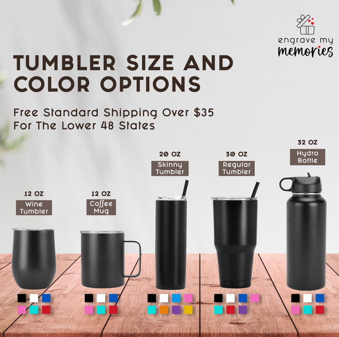 12oz Wine Tumbler for Surfers