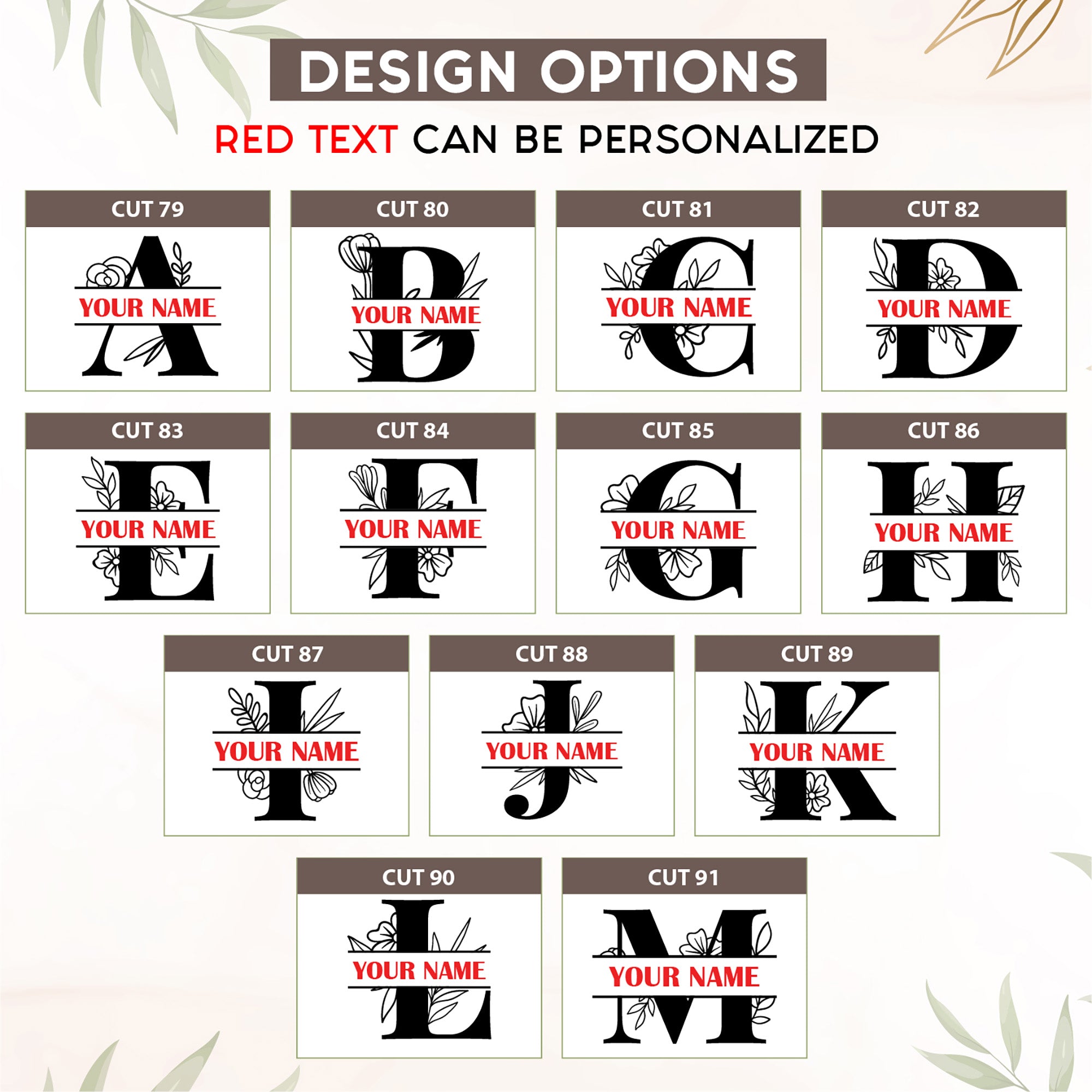 Custom Floral Monogram Cutting Board Wedding Gift for Couples, Housewarming Personalized Charcuterie Board Gift For Mom Grandma, Anniversary