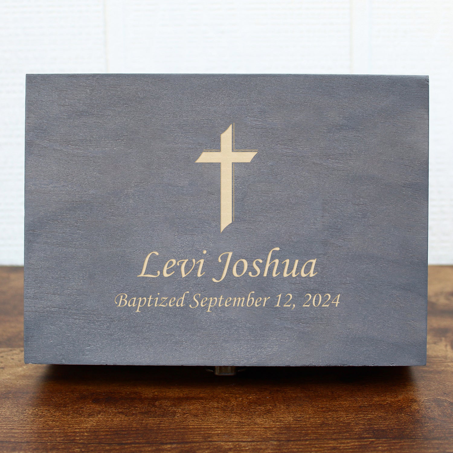 Wood Memory Boxes For Baptism