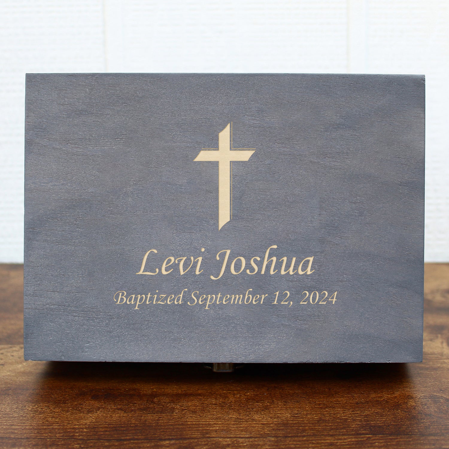 Wood Memory Boxes For Baptism