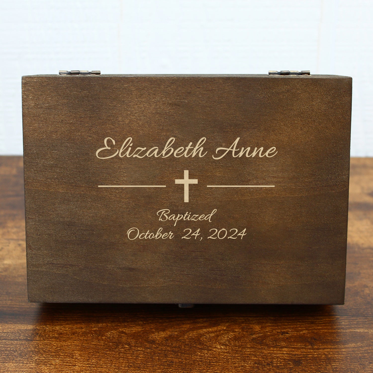 Wood Memory Boxes For Baptism