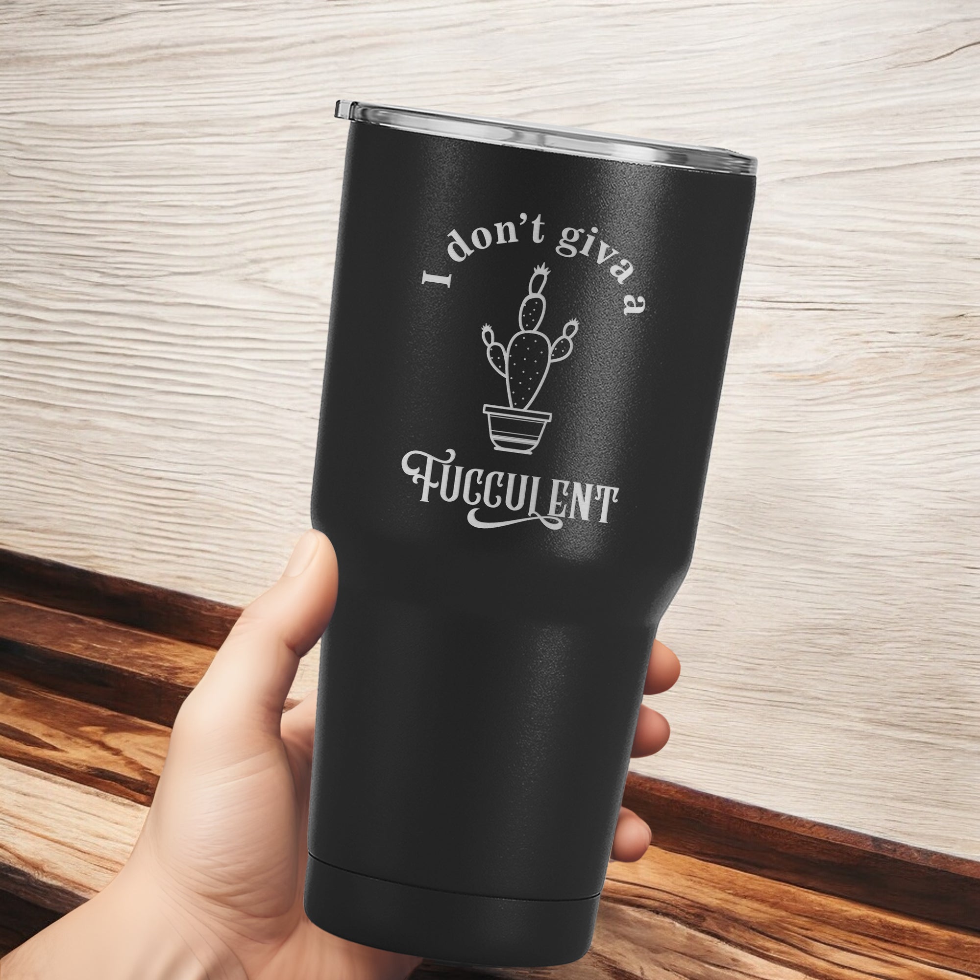 I don't give a fucculent Tumbler, 30oz Stainless Steel Travel Tumbler With Lid and Straw, Insulated Stainless Steel Coffee Tumbler, Plant Lady, Plant Lover Gift,Plant Gardening Gifts for Women,Christmas Gifts For Gardeners. #Personalized Gift #SassyPlants