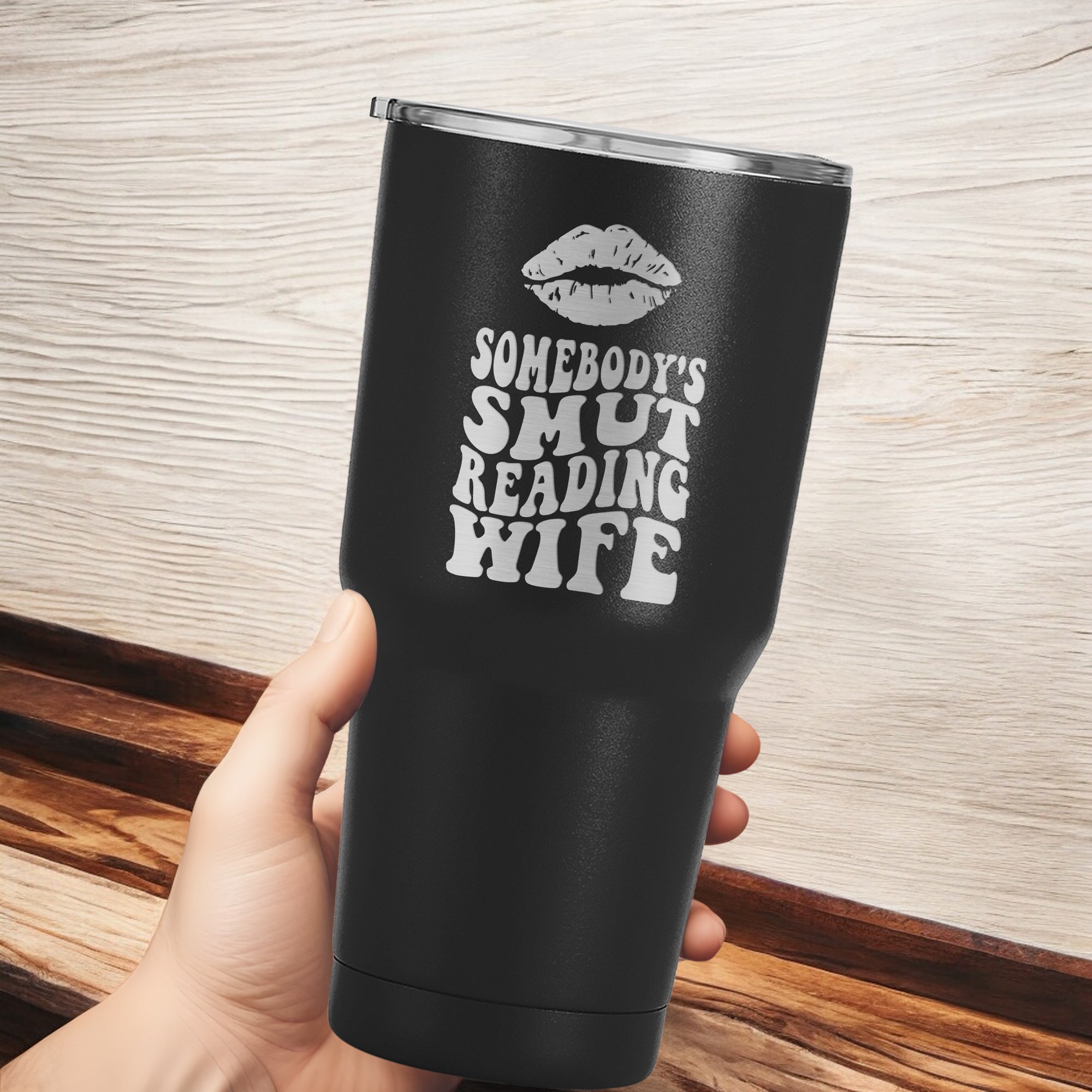 Somebody's Smut Reading Wife Booktok Design Laser Engraved 30 oz Tumbler, Bookish Gift, Book Lover Gift, Gift For Reader Drinkware Tumbler, Travel Tumbler, Anniversary Gift For Wife, Bookworm Gifts For Women. #Personalized Gift #SmutReadingWife #BookLover