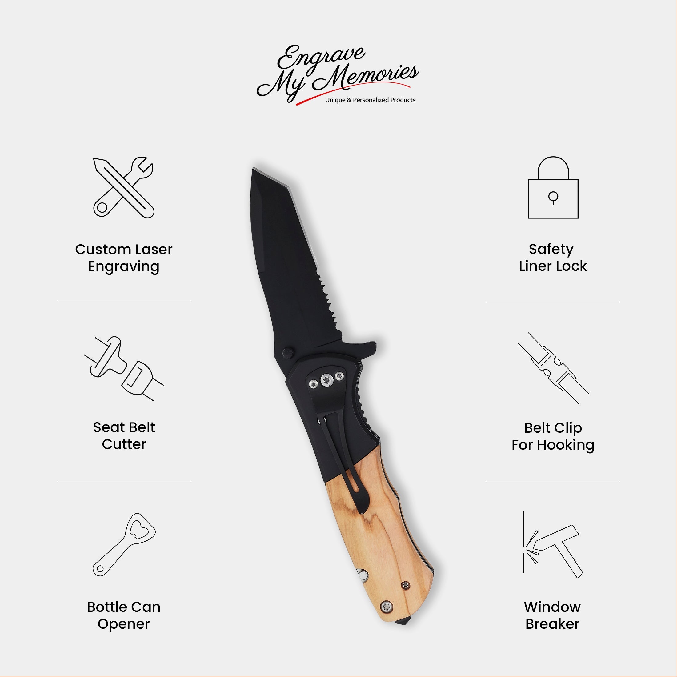 Camping-Themed Pocket Knives