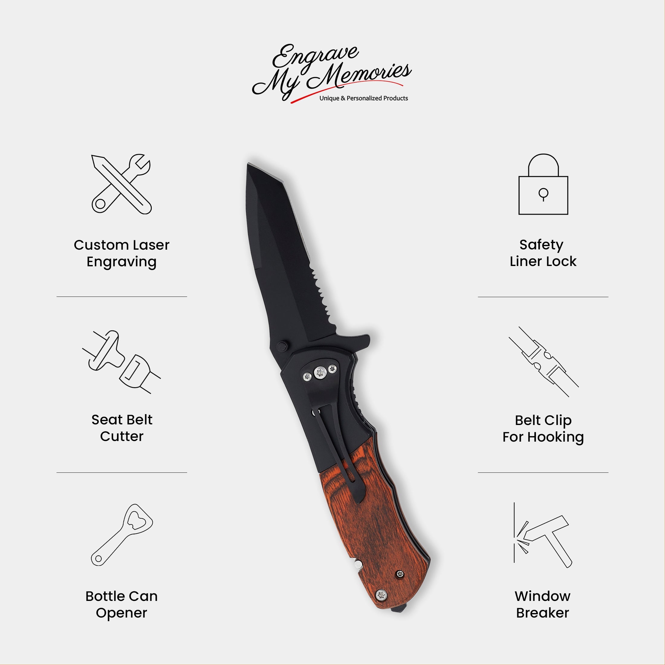 Camping-Themed Pocket Knives