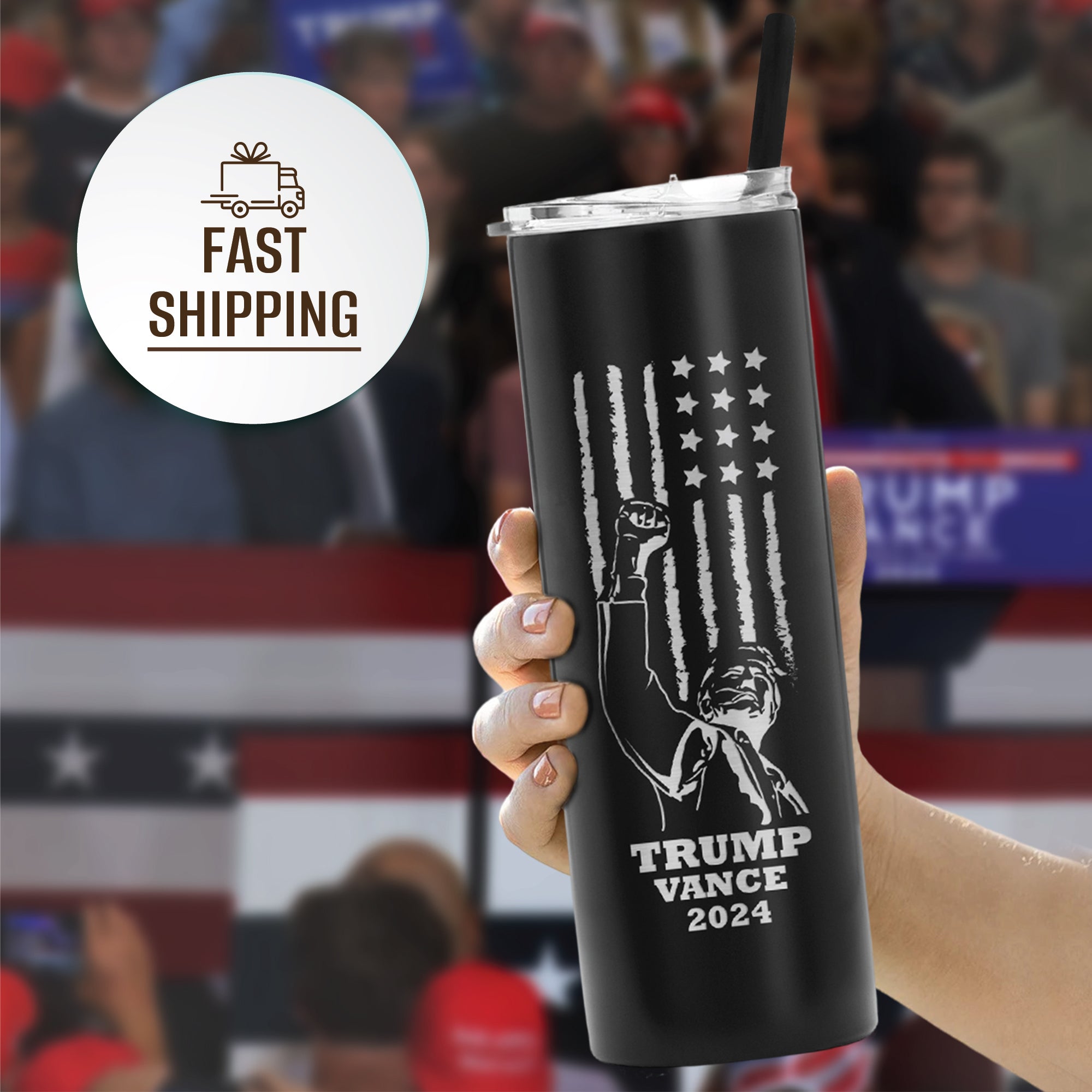 Trump Vance 2024 Laser Engraved Vaccum Insulated Customized 20oz Skinny Tumbler, Election 2024 Tumbler, Donald Trump, Republican Gifts, MAGA, Leakproof Resuable Tumbler With Lid And Straw. #AmericaTrump2024, #Personalized Gift, #Trump Gift, #Birthday Gift