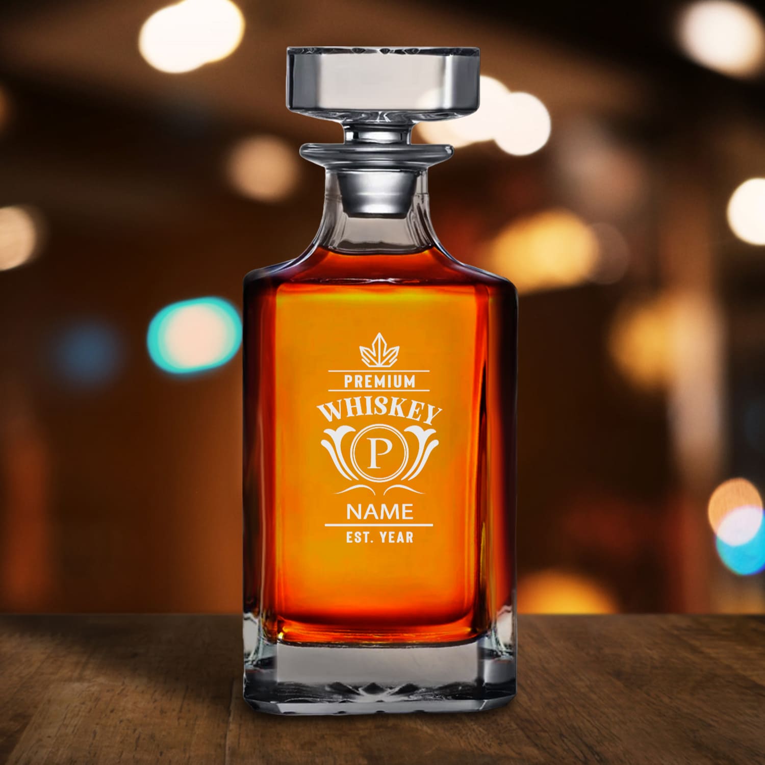 Square Whiskey Decanter