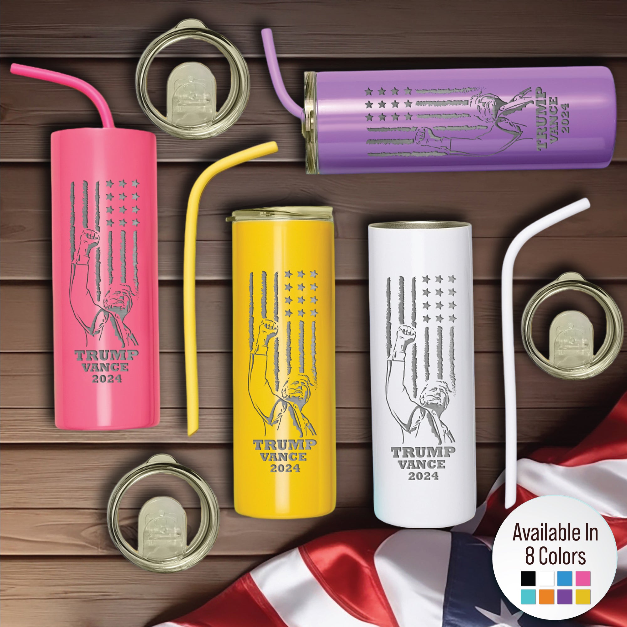 Trump Vance 2024 Laser Engraved Vaccum Insulated Customized 20oz Skinny Tumbler, Election 2024 Tumbler, Donald Trump, Republican Gifts, MAGA, Leakproof Resuable Tumbler With Lid And Straw. #AmericaTrump2024, #Personalized Gift, #Trump Gift, #Birthday Gift
