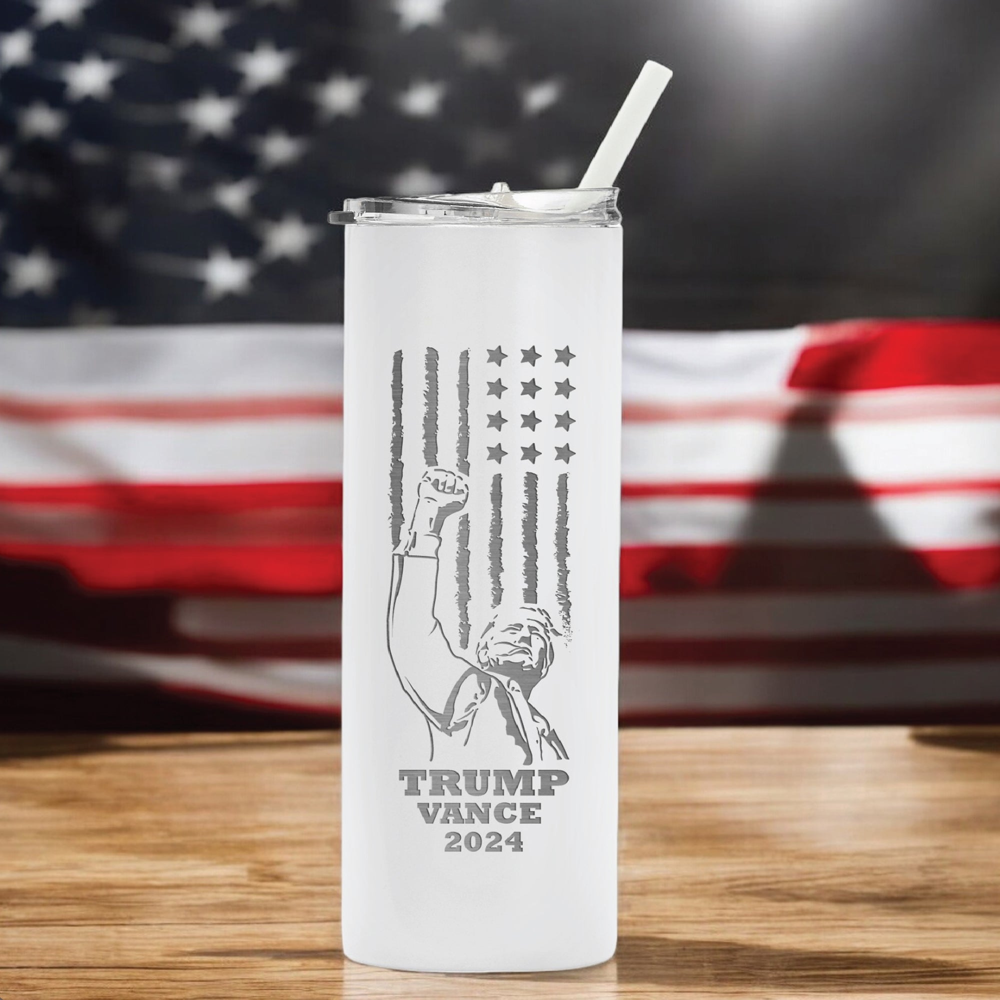 Trump Vance 2024 Laser Engraved Vaccum Insulated Customized 20oz Skinny Tumbler, Election 2024 Tumbler, Donald Trump, Republican Gifts, MAGA, Leakproof Resuable Tumbler With Lid And Straw. #AmericaTrump2024, #Personalized Gift, #Trump Gift, #Birthday Gift
