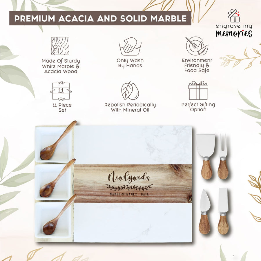 Marble Charcuterie Board for Family