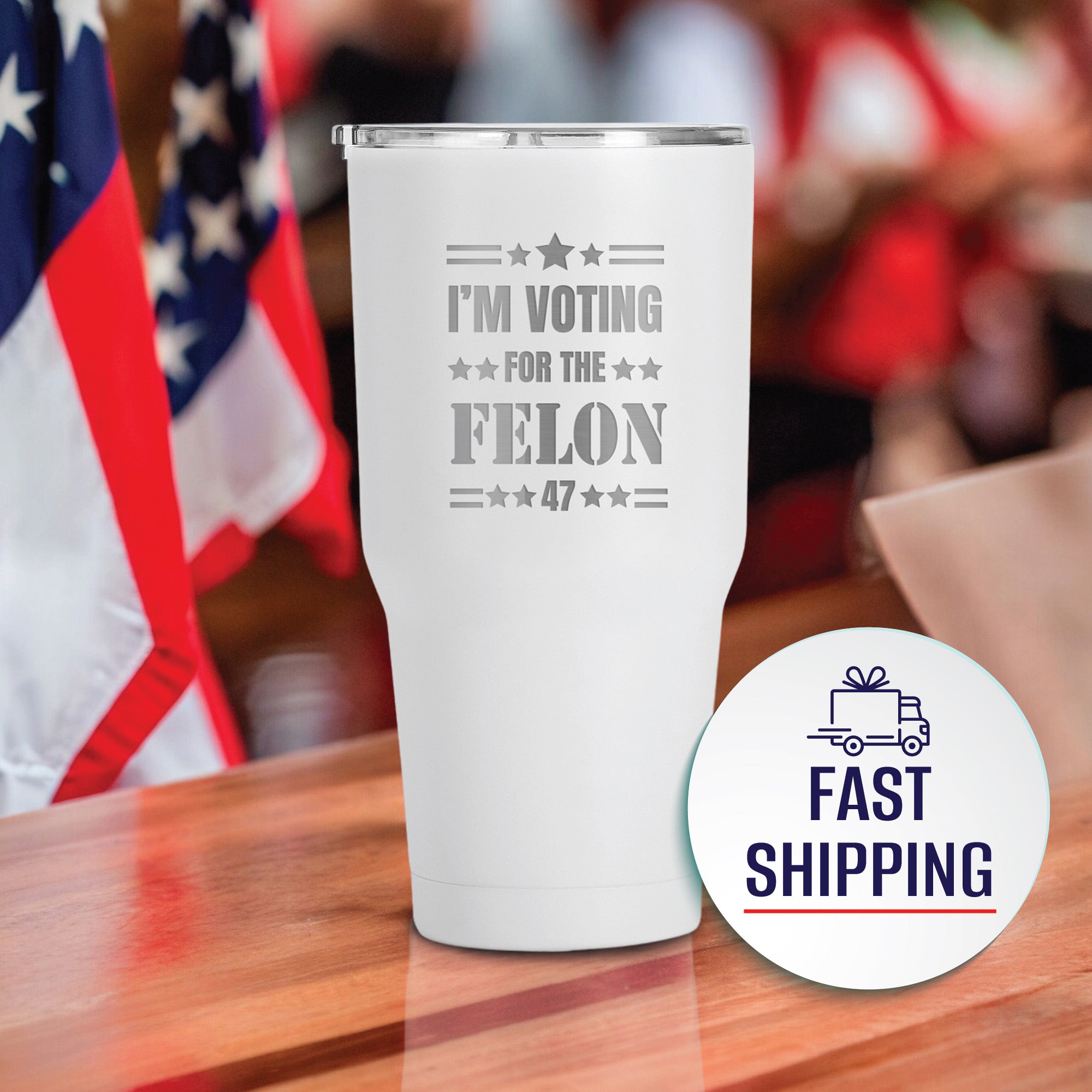 I'm Voting For The Felon 47 - 30 oz Tumbler With Lid, Trump Republicans Tumbler, Election 2024, Make America Great Again, Trump for President 2024 Donald Trump.#AmericaTrump2024, #Personalized Gift #Trump Gift, #Dad Trump Gift, #felon2024