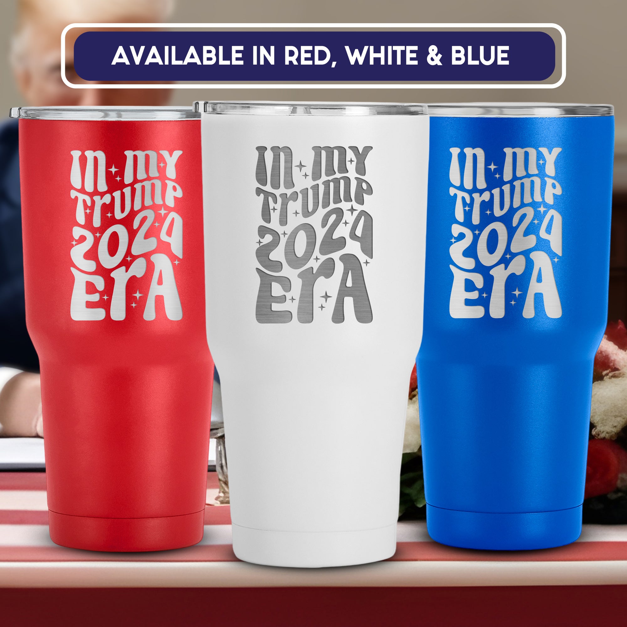 In My Trump 2024 Era Tumbler, Custom 30 oz Insulated Tumbler, Trump for President 2024, Donald Trump, Trump Supporter, Republican 2024, Election Day Tumbler. #AmericaTrump2024, #Personalized Gift, #Trump Gift, #Trump Mug, #Birthday Gift, #Trump Maga Gift