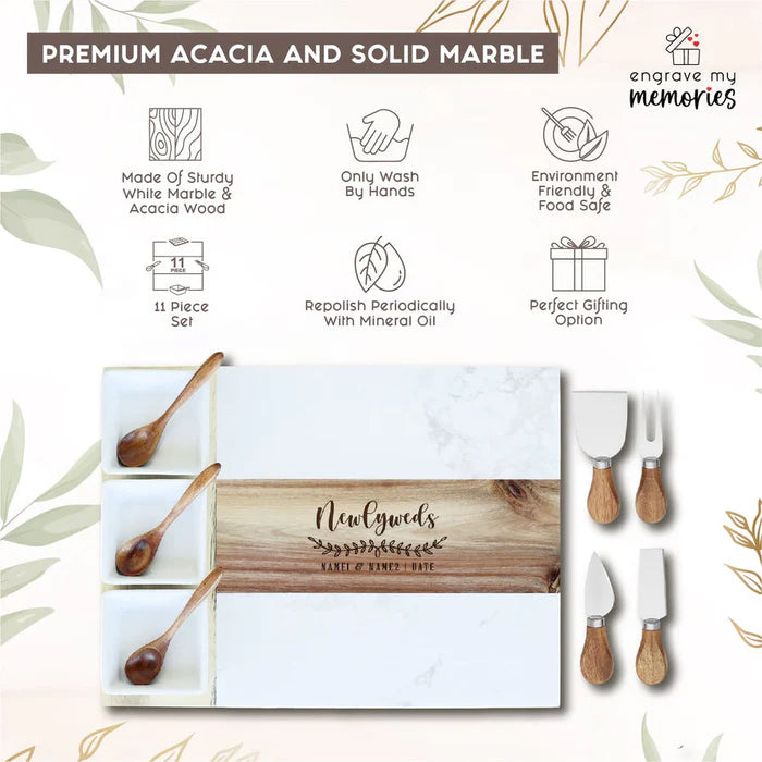 Marble Charcuterie Board for Housewarming