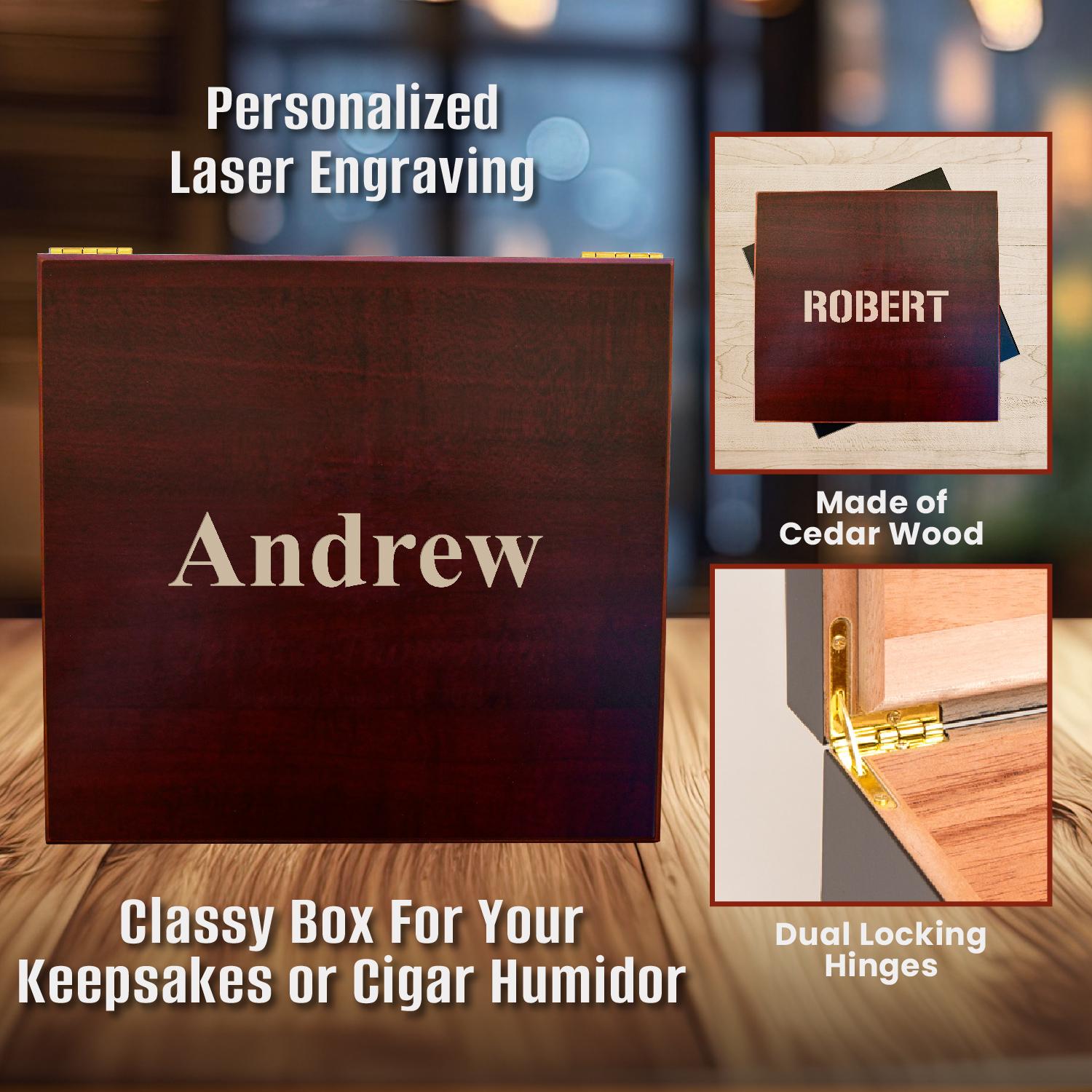 Personalized Groomsman Gift Box Set, Best Man Proposal, Custom Groomsman Gift Idea, Wedding Day Gift, Classy Wood Box, Groomsmen Gift Box. #PersonalizedGifts #CustomWoodBox -ADD PERSONALIZATION IN THE NOTES to the seller when you checkout