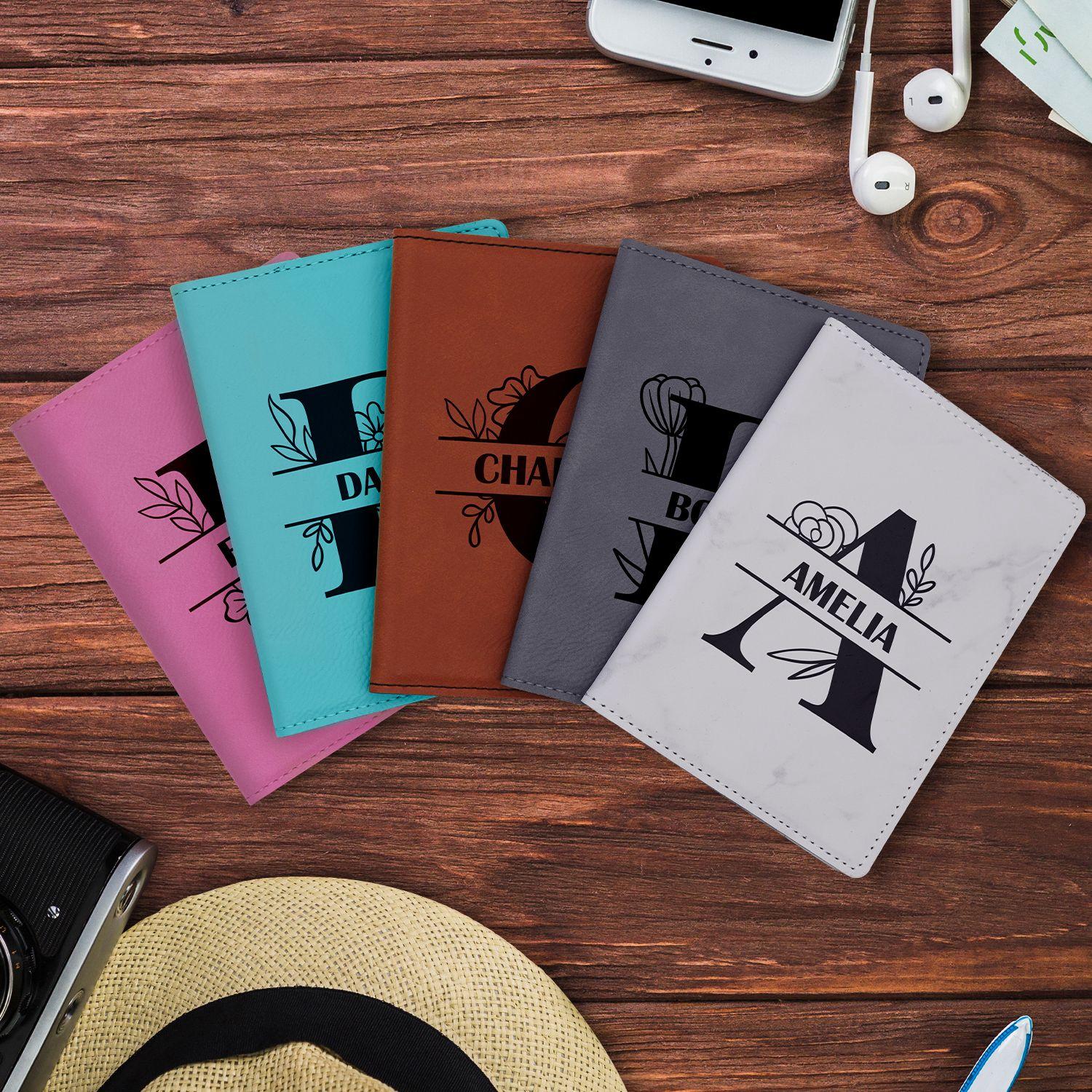 Leatherette Passport Cover Gift For Her, Personalized Travel Passport Holder, Travel Gifts, Wedding Gifts, Passport Cover, Bridesmaid Gift #PassportCover #TravelAccessories #GiftsForHer -ADD PERSONALIZATION IN THE NOTES to the seller when you checkout.