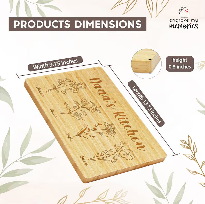 Personalized Cutting Board Gift For Mom