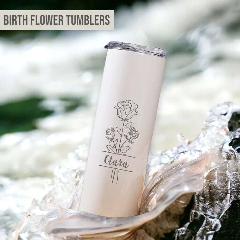 20oz tumbler for Split Birth Flower
