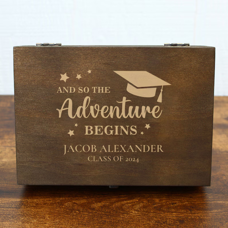 Wood Memory Boxes for Graduation