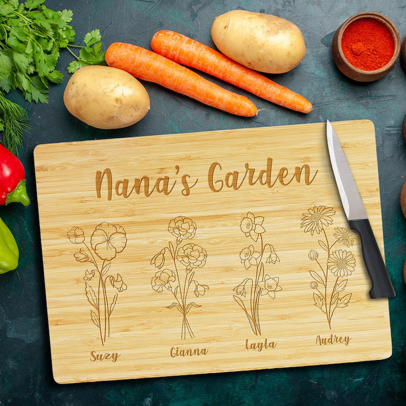 Personalized Cutting Board Gift For Mom