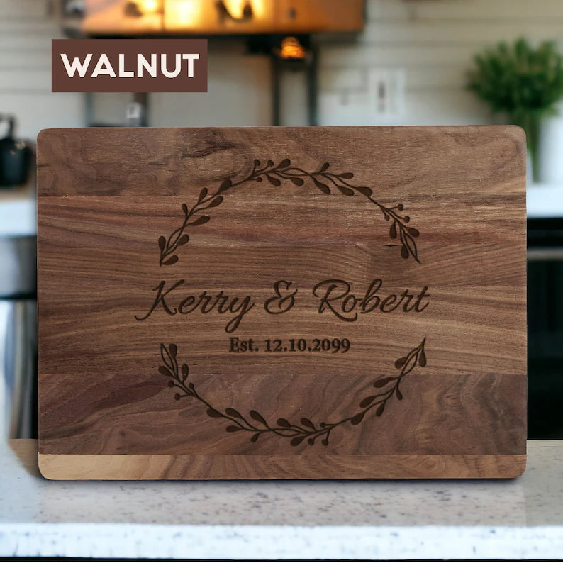 Personalized Cutting Board Gift For Wedding Couple