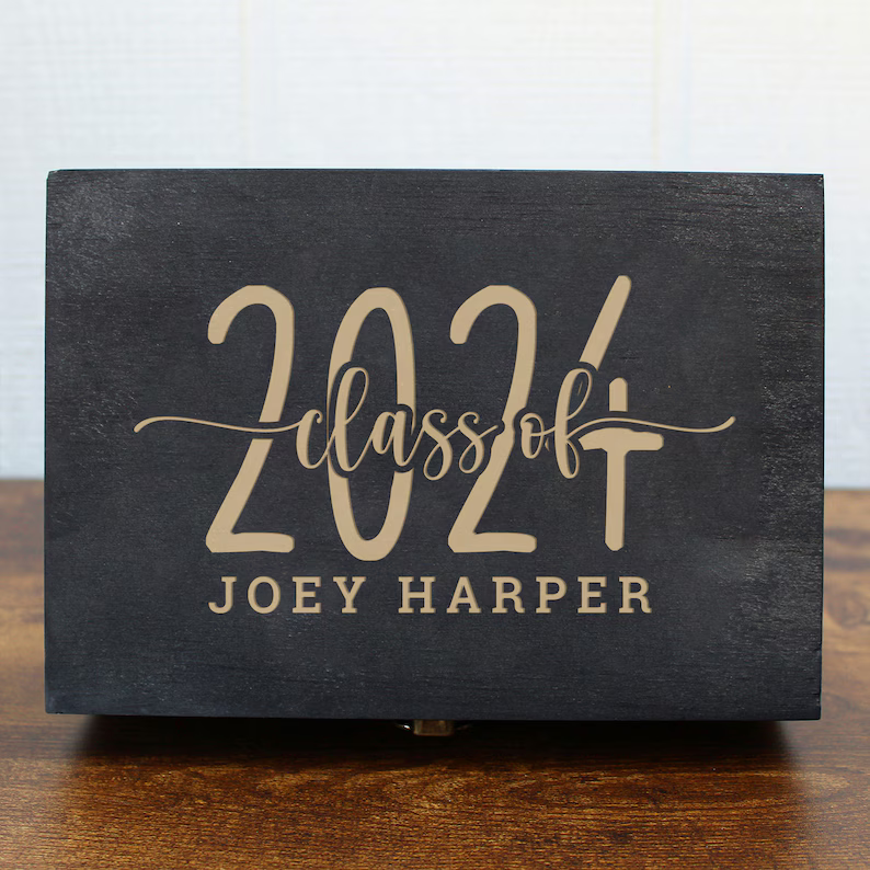 Wood Memory Boxes for Graduation