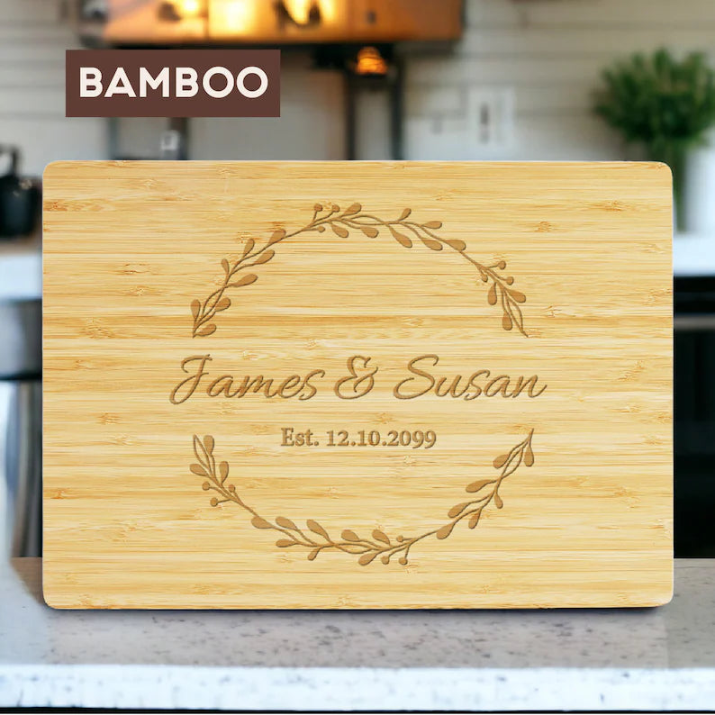 Personalized Cutting Board Gift For Wedding Couple