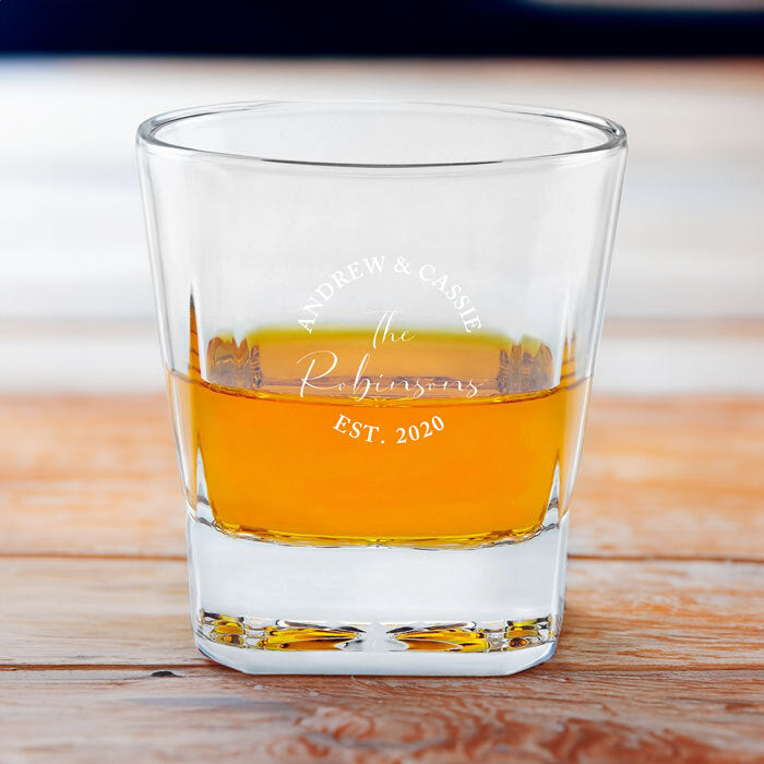 Whiskey Rock Glasses for Wedding