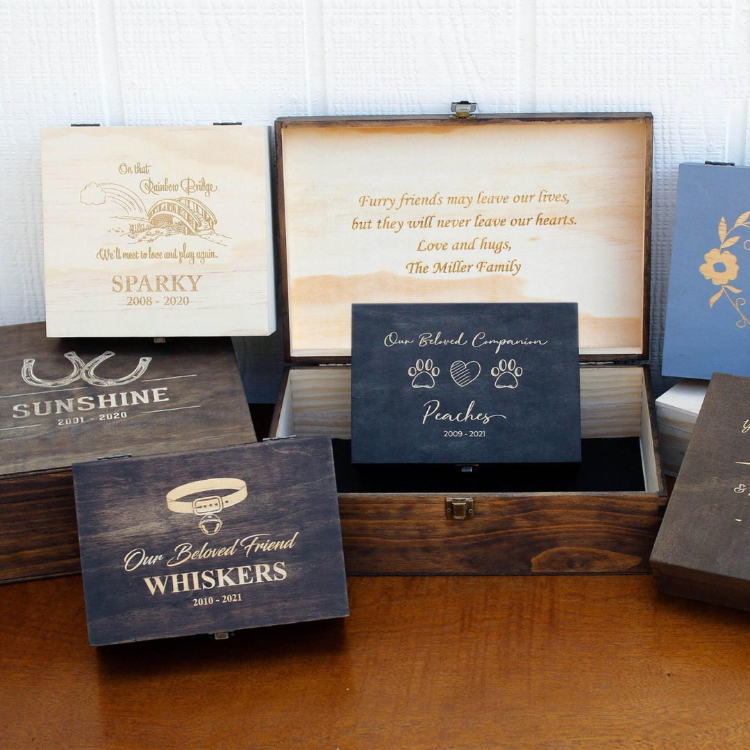 Wooden Memory Boxes