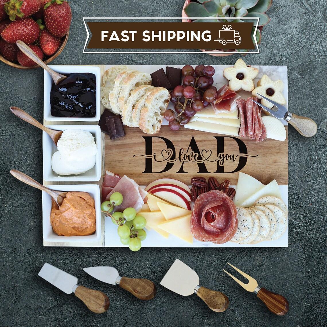 Personalized Charcuterie Board Gift for Him Cutting Board Serving Board Gift for Husband Dad Father's Day Gifts Cheese Boards Gift for Man #giftfordad, #EngravedGift-ADD PERSONALIZATION IN THE NOTES