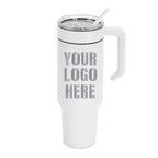 40oz Tumbler & Handle with Custom Logo