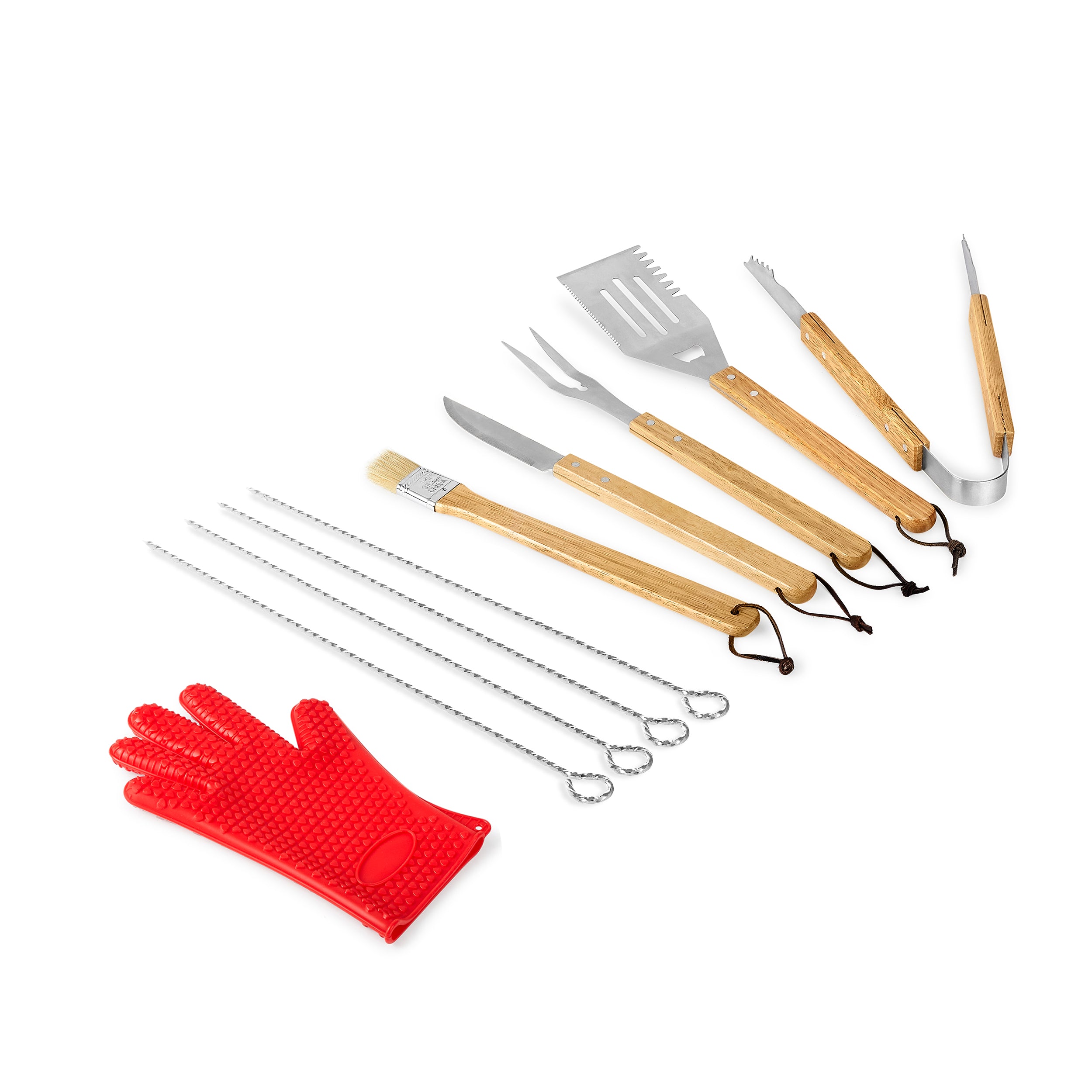 11 Piece BBQ Grill Set for BBQ with Personalization