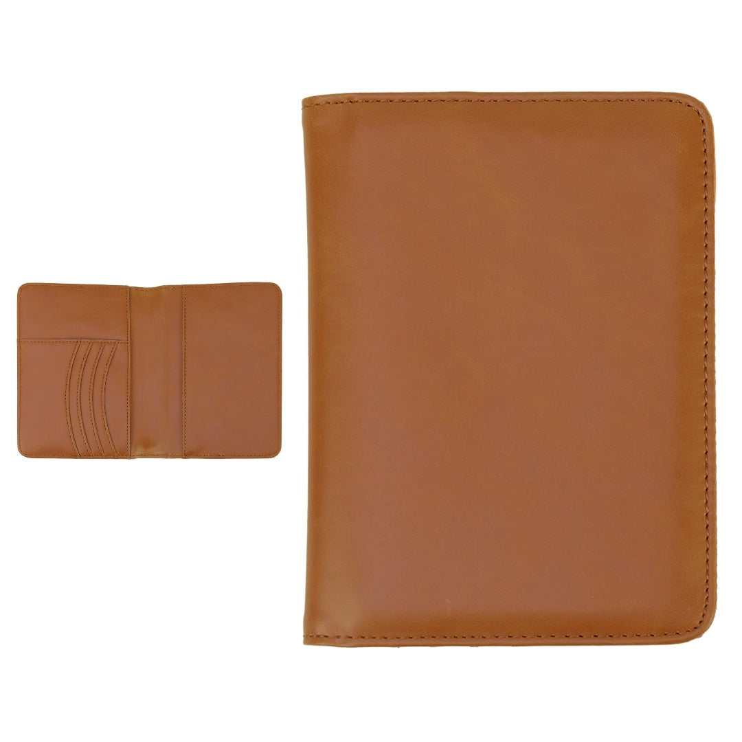 Personalized Leatherette Passport Wallet – Custom Engraved Travel Document Organizer