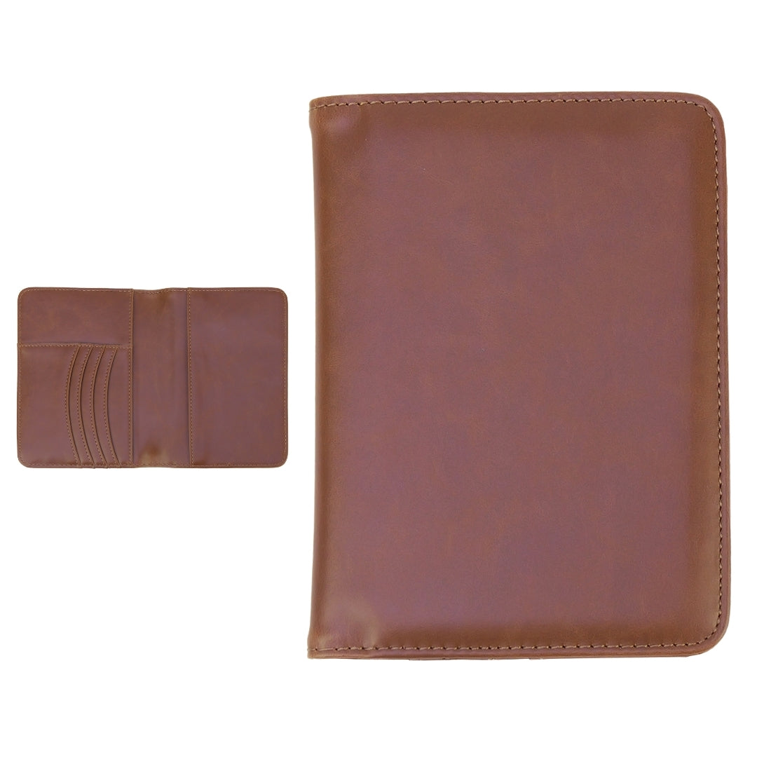 Personalized Leatherette Passport Wallet – Custom Engraved Travel Document Organizer