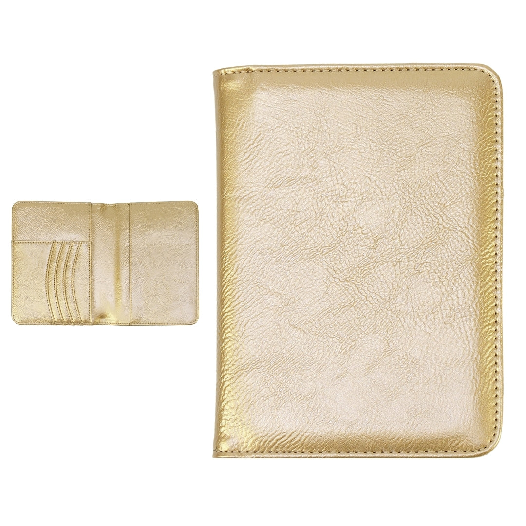 Personalized Leatherette Passport Wallet – Custom Engraved Travel Document Organizer