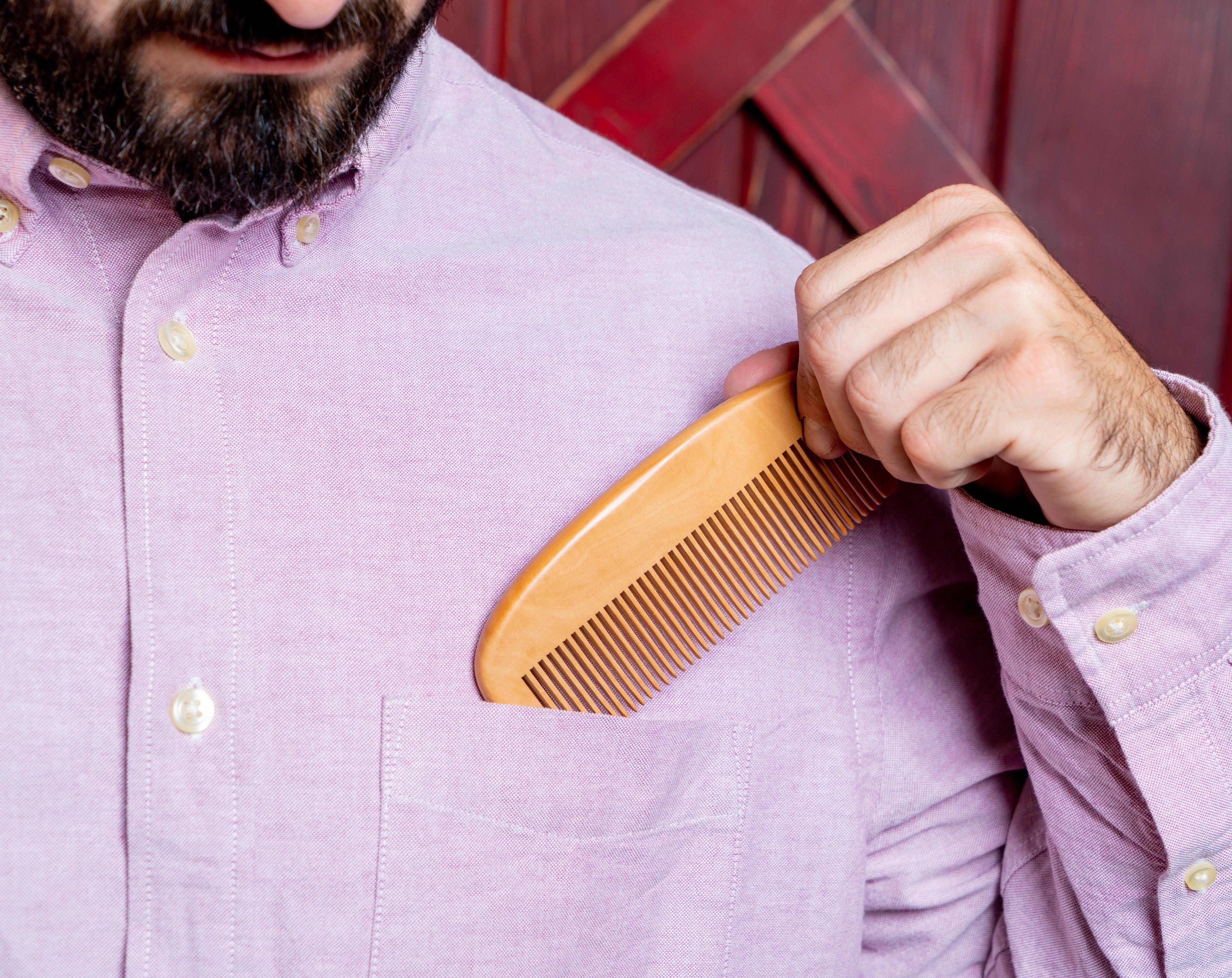 One-Sided Wooden Combs for Birthday