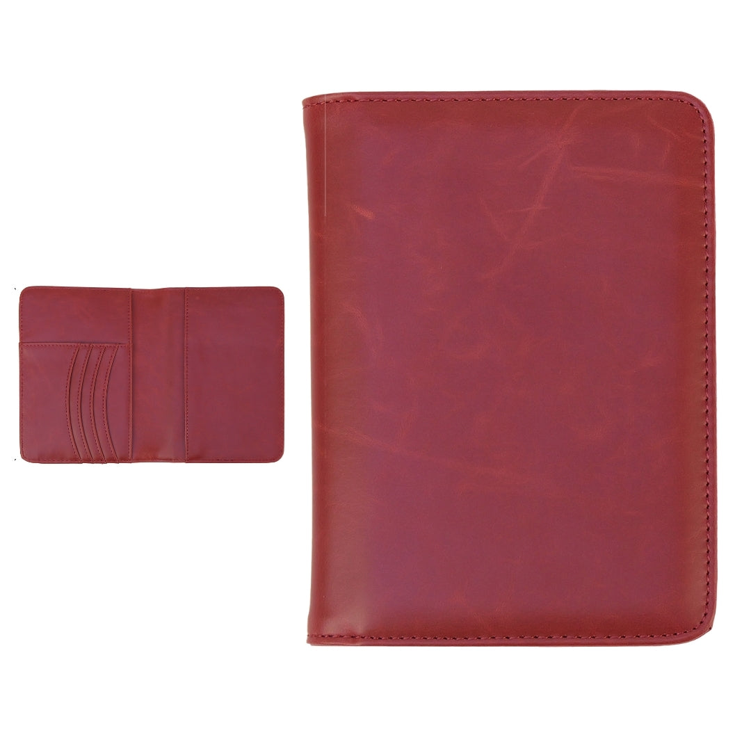 Personalized Leatherette Passport Wallet – Custom Engraved Travel Document Organizer