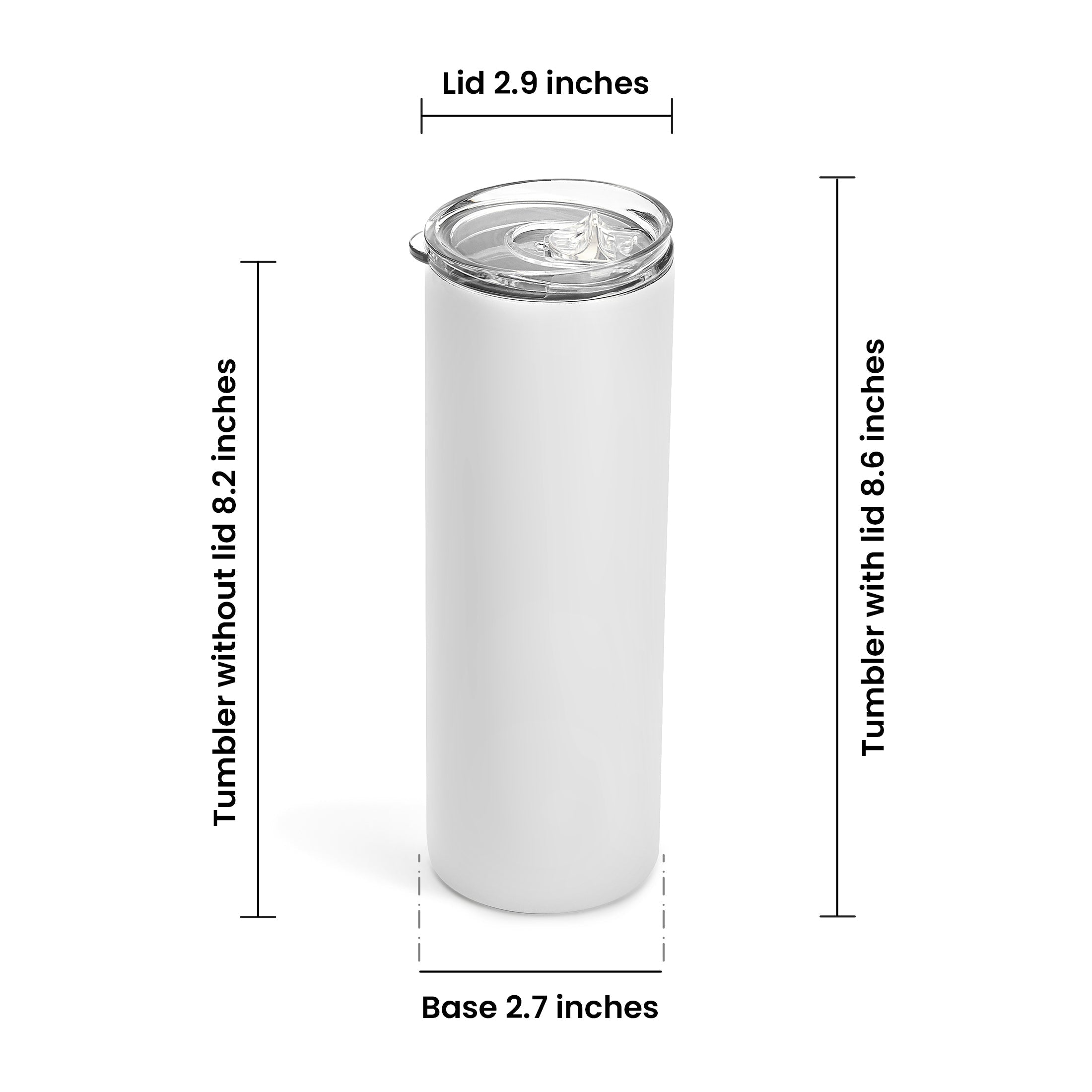 20oz Skinny Tumbler For Wedding Theme