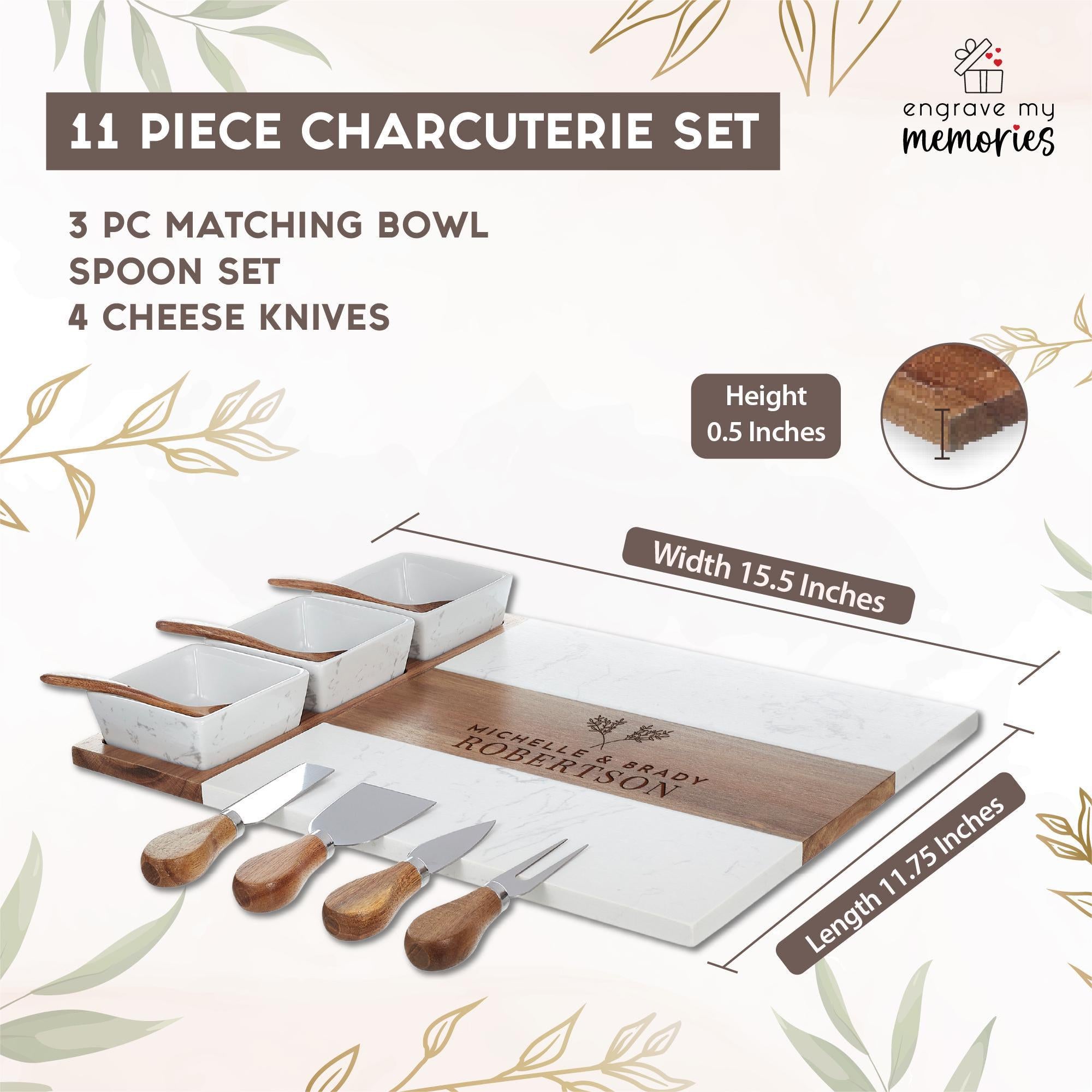 Personalized 11pc Charcuterie Board