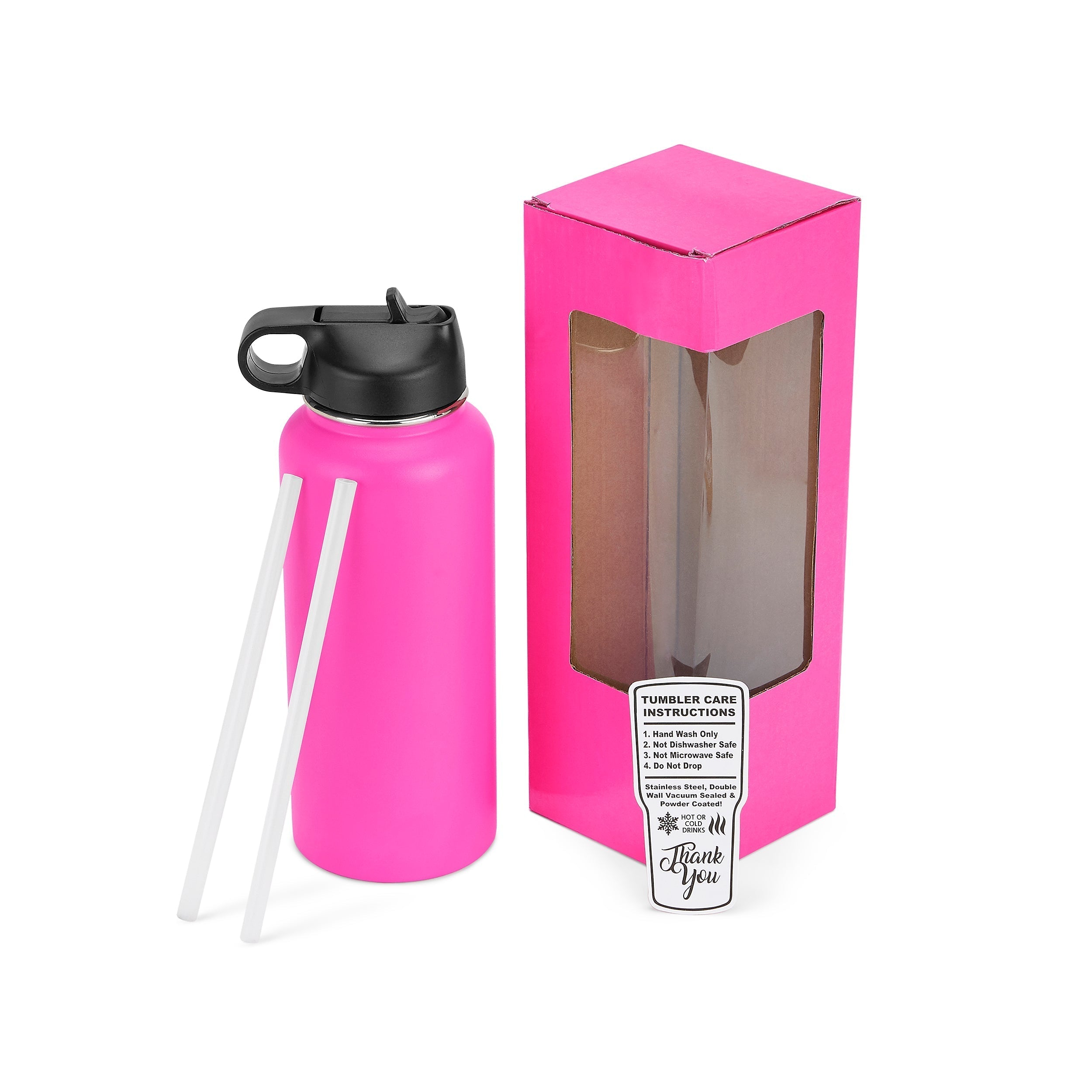 32oz Hydro Water Bottle For Breast Cancer Awareness