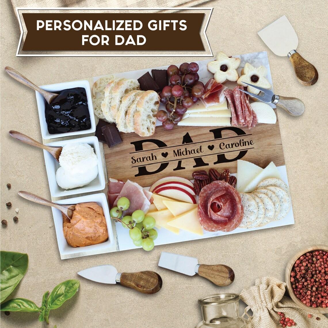 Personalized Charcuterie Board Gift for Him Cutting Board Serving Board Gift for Husband Dad Father's Day Gifts Cheese Boards Gift for Man #giftfordad, #EngravedGift-ADD PERSONALIZATION IN THE NOTES